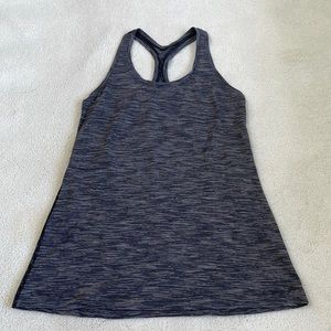 Lululemon Cool Racerback II Wee Are From Space Deep Coal Battleship Size 4